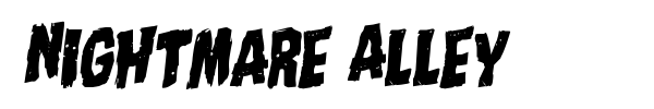 Nightmare Alley font