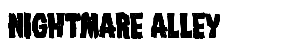 Nightmare Alley font preview