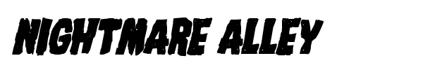 Nightmare Alley font preview