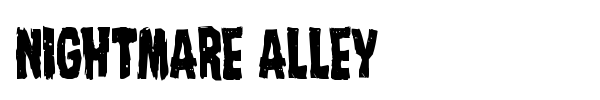 Nightmare Alley font preview