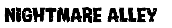 Nightmare Alley font preview