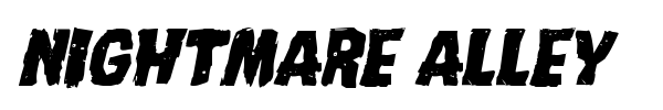 Nightmare Alley font preview