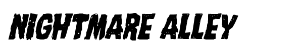 Nightmare Alley font preview