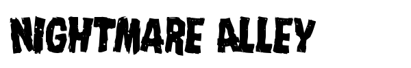 Nightmare Alley font preview