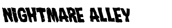 Nightmare Alley font preview
