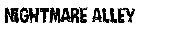 Nightmare Alley font preview