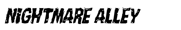 Nightmare Alley font preview