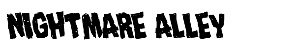 Nightmare Alley font preview