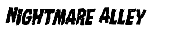 Nightmare Alley font preview