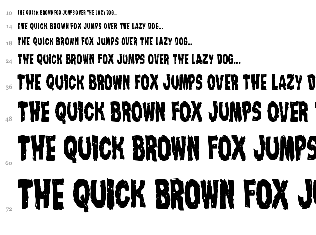 Nightmare Alley font waterfall