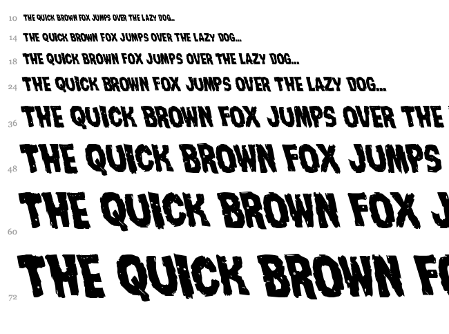 Nightmare Alley font waterfall