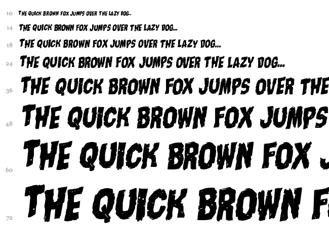 Nightmare Alley font waterfall