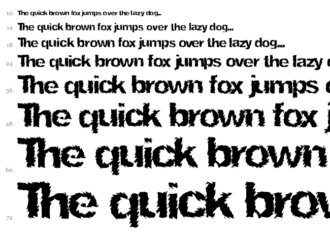 Ninja Turtle font waterfall