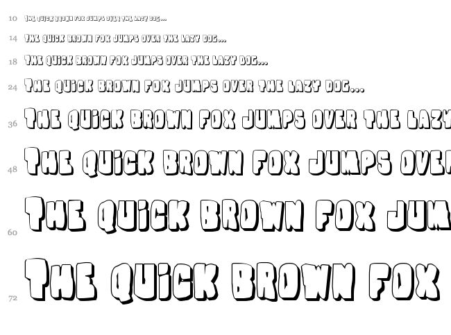 Nobody's Home font waterfall