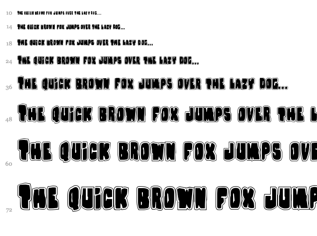 Nobody's Home font waterfall