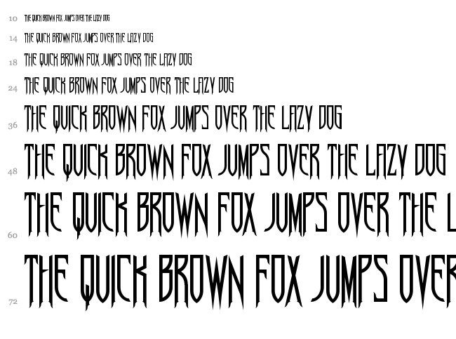 Nosferotica font waterfall