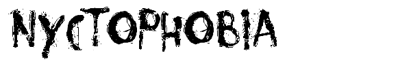 Nyctophobia font