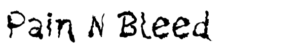 Pain N Bleed font