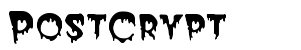 PostCrypt font