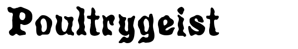 Poultrygeist font