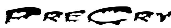 PreCrypt font