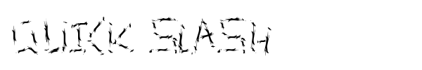 Quick Slash font