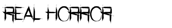 Real Horror font