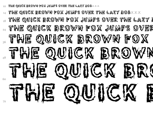 Reason to see Evil font waterfall