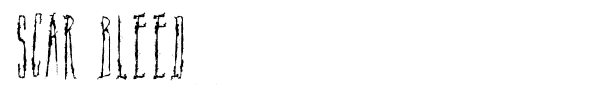 Scar Bleed font