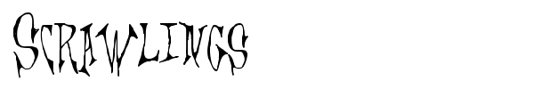 Scrawlings font