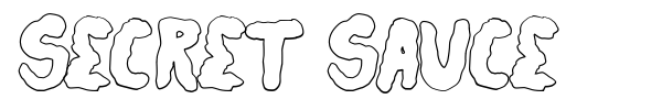 Secret Sauce font preview