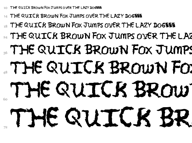 Serial Lover font waterfall