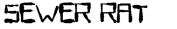 Sewer Rat font