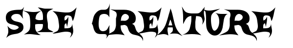 She Creature font