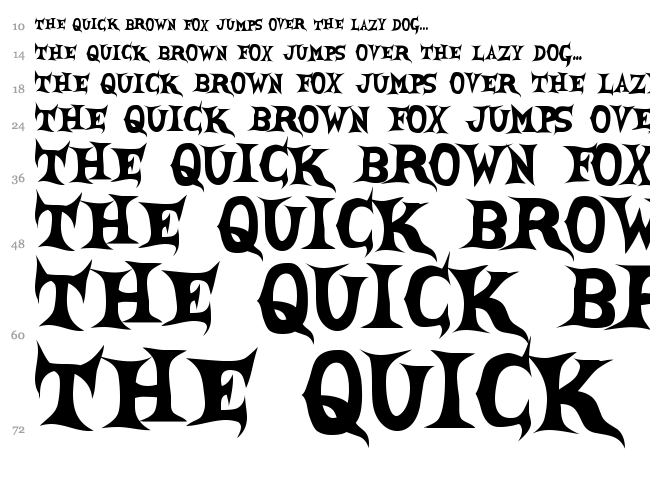 She Creature font waterfall