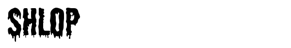 Shlop font