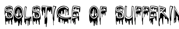 Solstice Of Suffering font