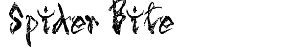 Spider Bite font