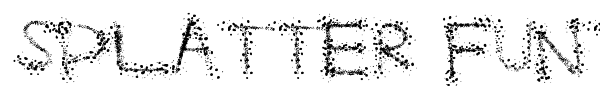 Splatter Funtime font