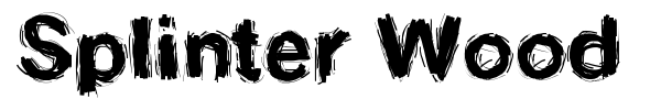 Splinter Wood font
