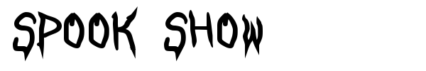 Spook Show font