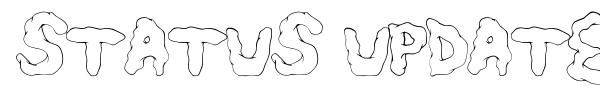 Status Update font