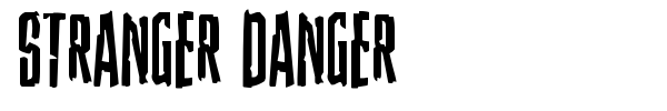 Stranger Danger font preview