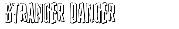 Stranger Danger font preview