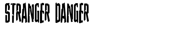 Stranger Danger font preview