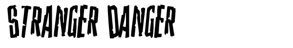 Stranger Danger font preview