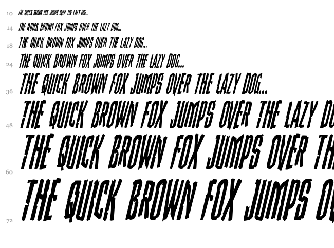 Stranger Danger font waterfall