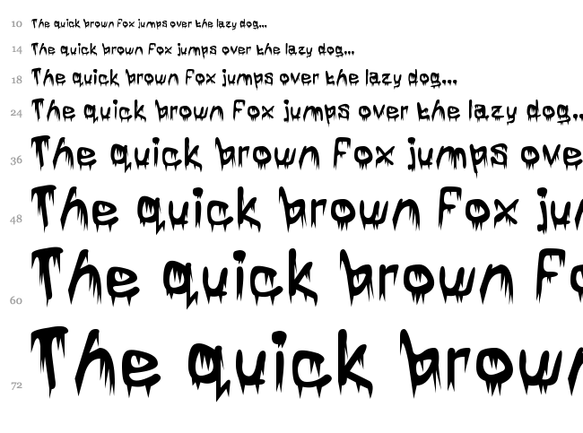 Subtlety font waterfall
