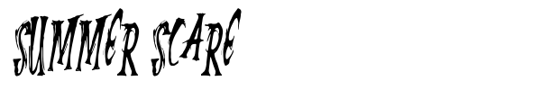 Summer Scare font
