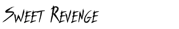 Sweet Revenge font